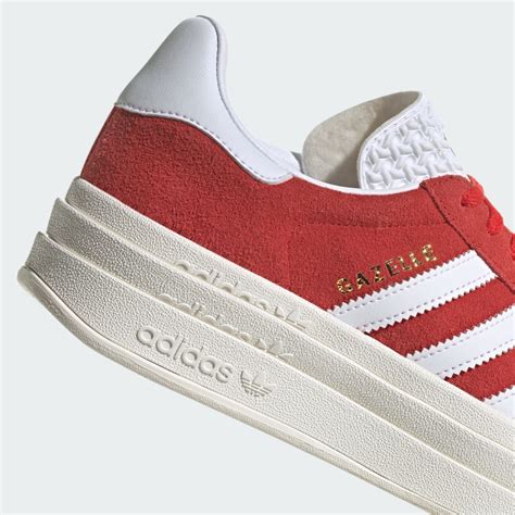 adidas gazelle red bold